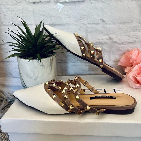 Studded Patent Leather Mules - Picture 3 of 8